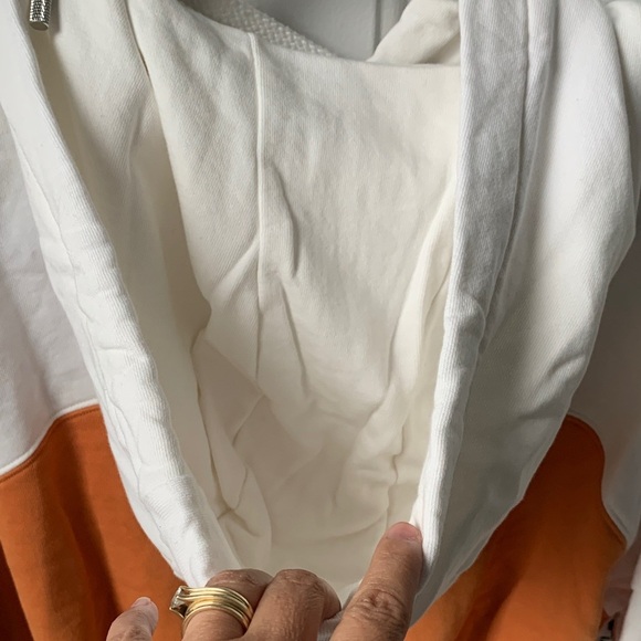 Kooples X Sport Orange and White Hoodie - Picture 7 of 12